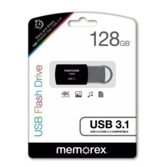 Memorex USB Flash Drive 128 GB USB 3.1 USB 3.0/USB 2.0 compatible New with tag - Picture 2 of 6